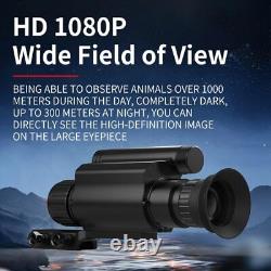 Télescope de chasse numérique infrarouge HD 1080P 940nm à vision nocturne monoculaire