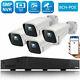 Toguard 5mp Poe Home Security Ip Camera System 8ch Nvr Outdoor Ir Night Vision