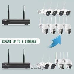 Toguard 8ch Nvr Wifi Système De Caméra De Sécurité 3mp Outdoor Home Cam Ir Night Vision