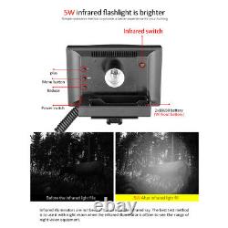 Utilisation jour nuit DIY Vision nocturne Scope caméra numérique avec écran LCD 4.3 et torche infrarouge.