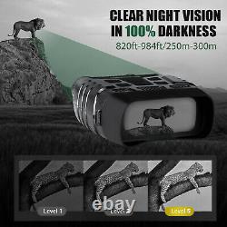 Vidéo Hd Zoom Numérique Vision Nocturne Infrarouge Chasse Jumelles Portée Ir Caméra