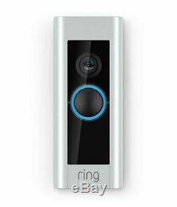 Video Ring Sonnette Pro Wifi 1080p Caméra Hd Alertes Night Vision & Motion