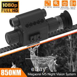 Viseur de fusil de vision nocturne numérique M5 avec zoom optique, caméra infrarouge HD 850NM pour la chasse