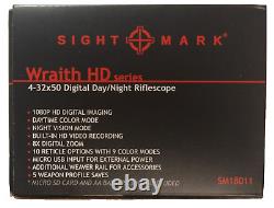 Viseur numérique de jour / nuit SightMark Wraith HD 4-32x50mm pour fusil (SM18011)