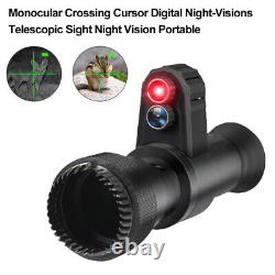 Viseur télescopique numérique à zoom 4X avec vision nocturne monoculaire pour la chasse avec curseur de croisement