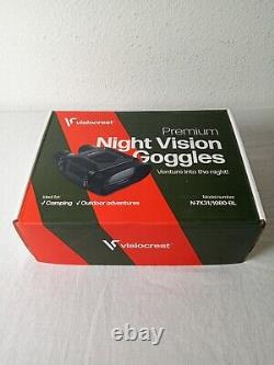 Visiocrest Gants De Vision De Nuit Premium 8x Zoom Numérique N-7x31/1080-bl Nib