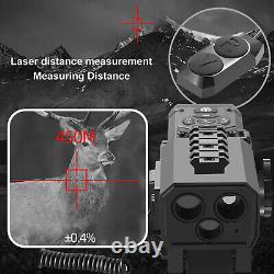 Vision nocturne 1080P 1200m Télémètre laser 4X Zoom IR 300m Lunette de vision nocturne