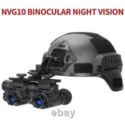 Vision nocturne numérique NVG10 double WiFi avec casque et lunettes de vision nocturne infrarouge 940nm