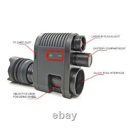 Vision nocturne numérique PRO 3/4 Lunette de visée pour fusil de chasse avec caméra HD DVR IR 850nm