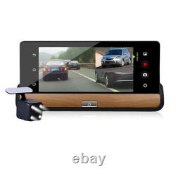 Voiture Cam Dual Dash Camera Driving Recorder Gps Navigation 7 In LCD Android Wifi