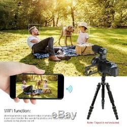 Wifi 4k Hd Caméscope Numérique Caméra Vidéo DV Vision Nocturne + MIC + Objectif 48mp 16x Zoom